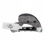 Klamra do włosów szczęki Serduszko z cyrkoniami Szara