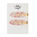 Zestaw spinek do włosów do makijażu perłowe różowo złote 2 sztuki