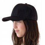 Czarna czapka z daszkiem klasyczna bejsbolówka unisex regulowana sportowa