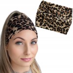 Szeroka opaska do włosów turban elastyczna i stylowa Ciemna Panterka