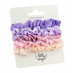 Zestaw 6 gumek do włosów scrunchie delikatne satynowe kolorowe