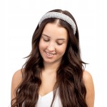 Ozdobna błyszcząca opaska do włosów z kryształkami