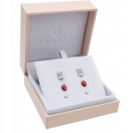 Fraise Srebrne 925 kolczyki sztyfty Słodkie TRUSKAWKI KRÓLICZKI 3 Pary