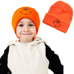 Czapka zimowa pomarańczowa neon unisex