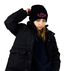 Little Angel Czapka zimowa czarna Beanie