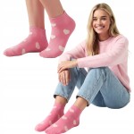 Skarpetki damskie w serduszka RÓŻOWE Little Angel Colorful Socks