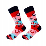 Kolorowe Skarpetki Serca damskie bawełniane Colorful Socks