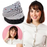 Zestaw 4 Opasek Do Włosów Damskich Szerokie Pin Up Owoce Eleganckie Mix